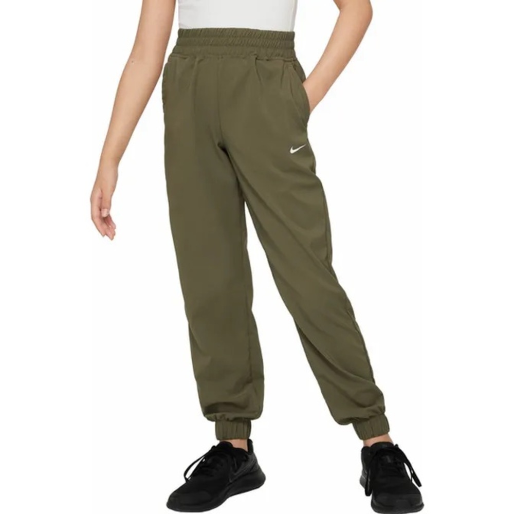 Nike Kids Dri-FIT One Woven Training Pants Green Olive NWT